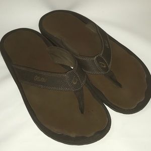 Olukai Ohanas Men’s 14 flip flops dark java/Ray